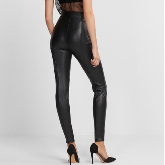Rise Vegan Leather Legging 